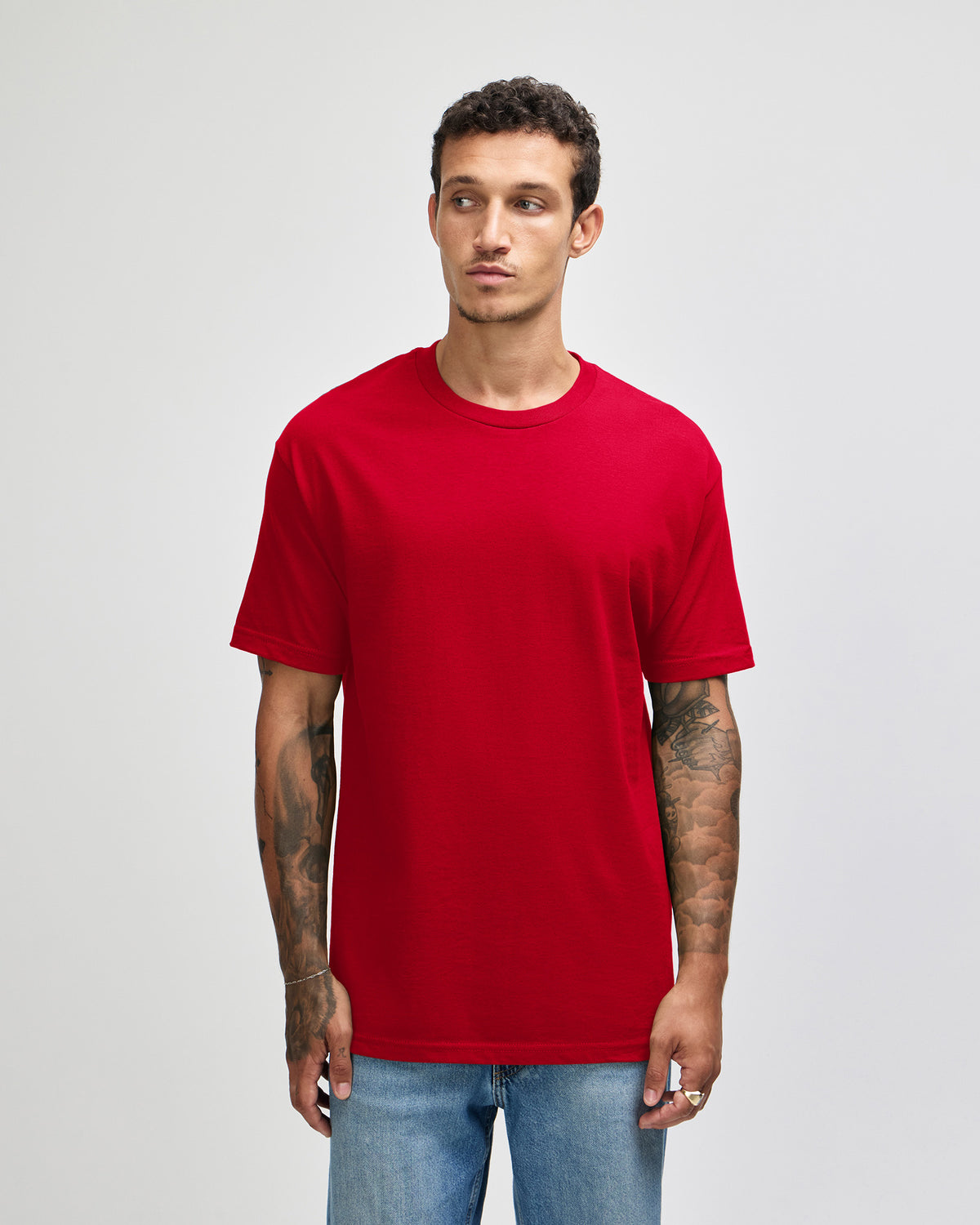American Apparel Heavyweight Cotton Unisex T-Shirt - Red