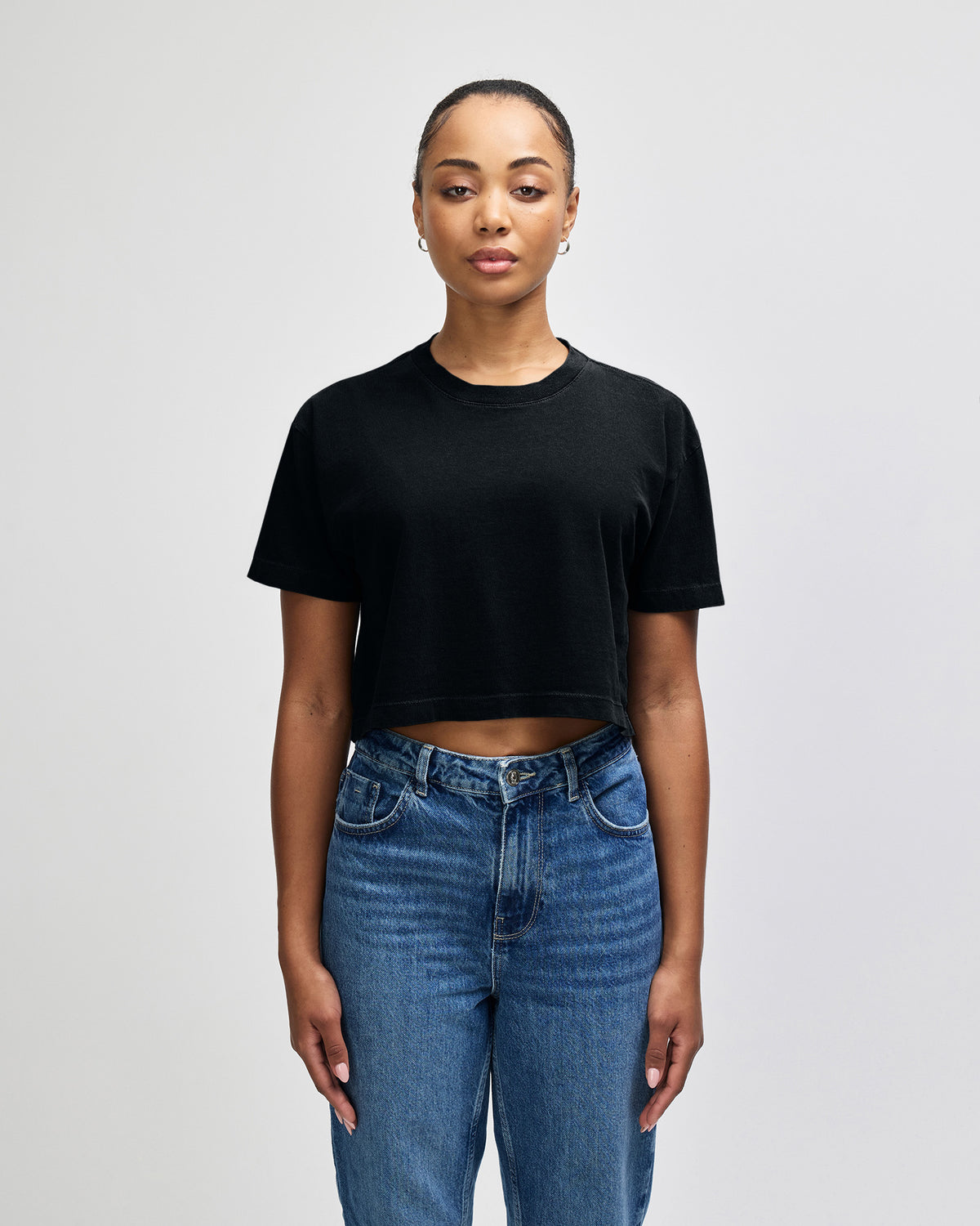 American Apparel Heavyweight Cotton Women's Garment Dyed Crop Boxy T-Shirt