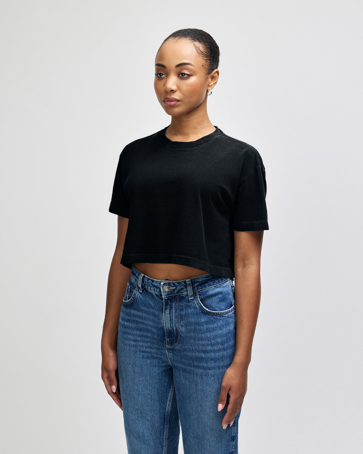 American Apparel Heavyweight Cotton Women's Garment Dyed Crop Boxy T-Shirt