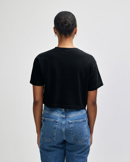 American Apparel Heavyweight Cotton Women's Garment Dyed Crop Boxy T-Shirt