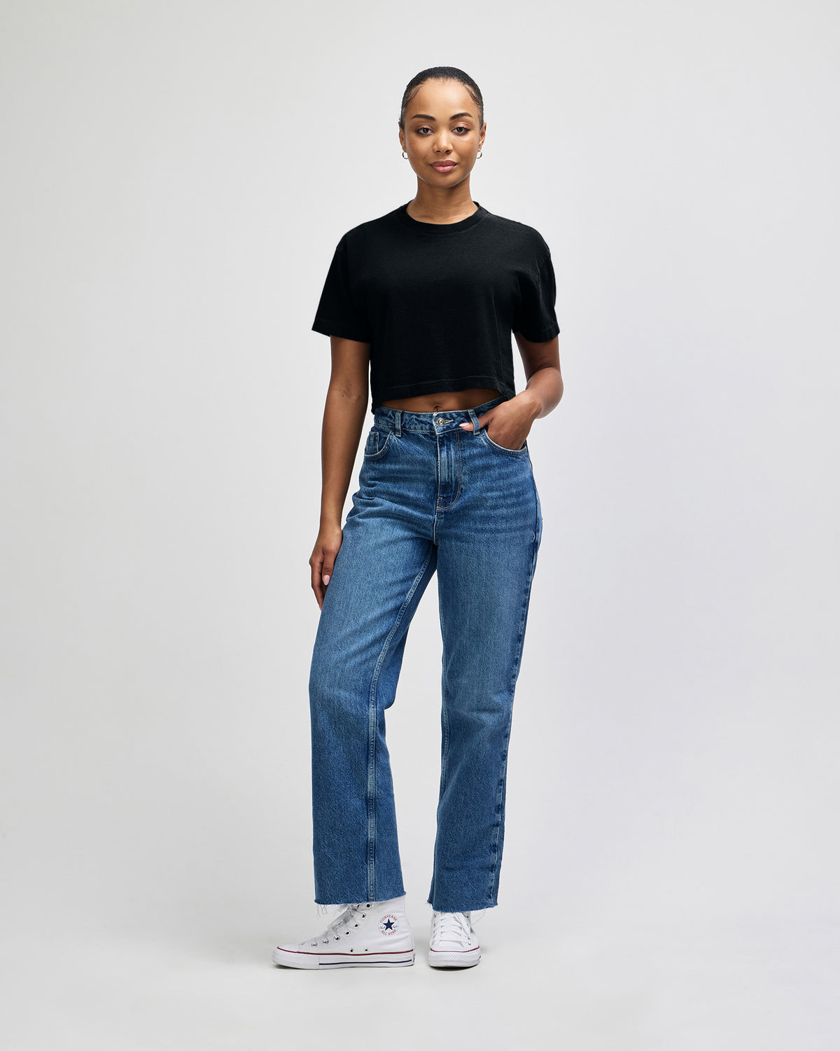 American Apparel Heavyweight Cotton Women's Garment Dyed Crop Boxy T-Shirt