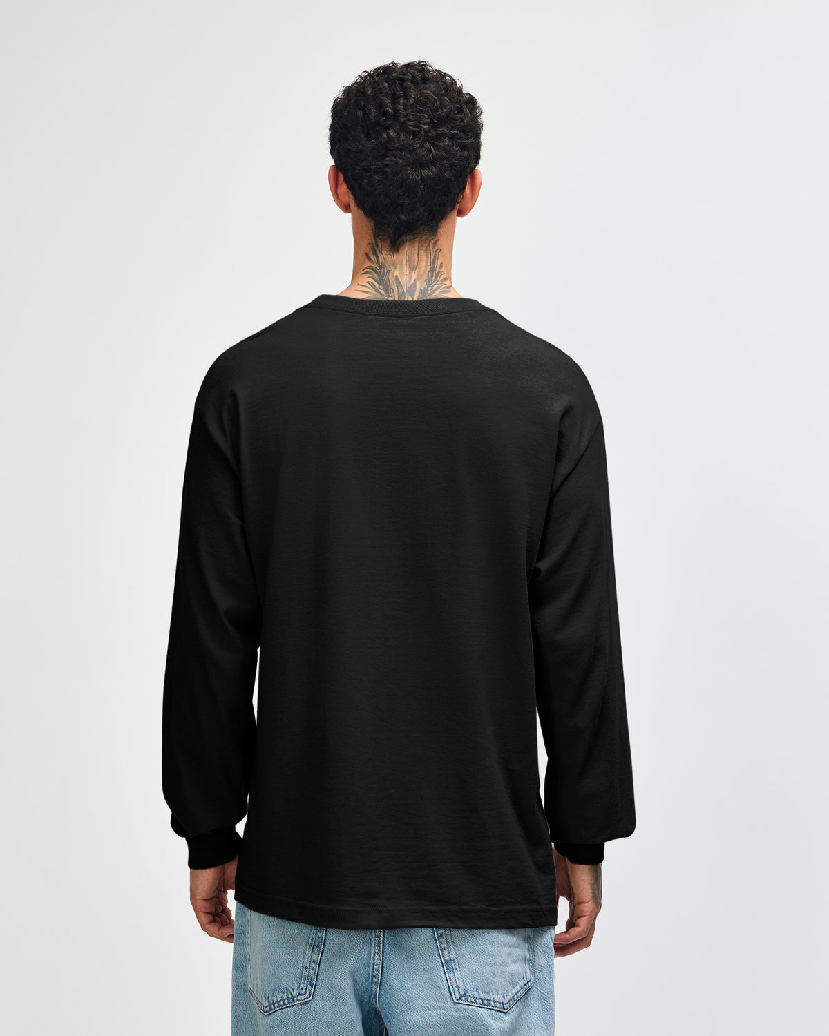 American Apparel Heavyweight Cotton Unisex Long Sleeve T-Shirt - Black