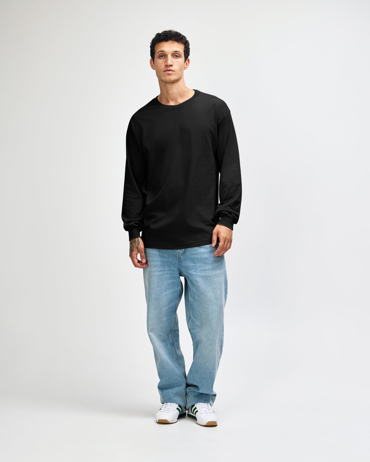 American Apparel Heavyweight Cotton Unisex Long Sleeve T-Shirt - Black