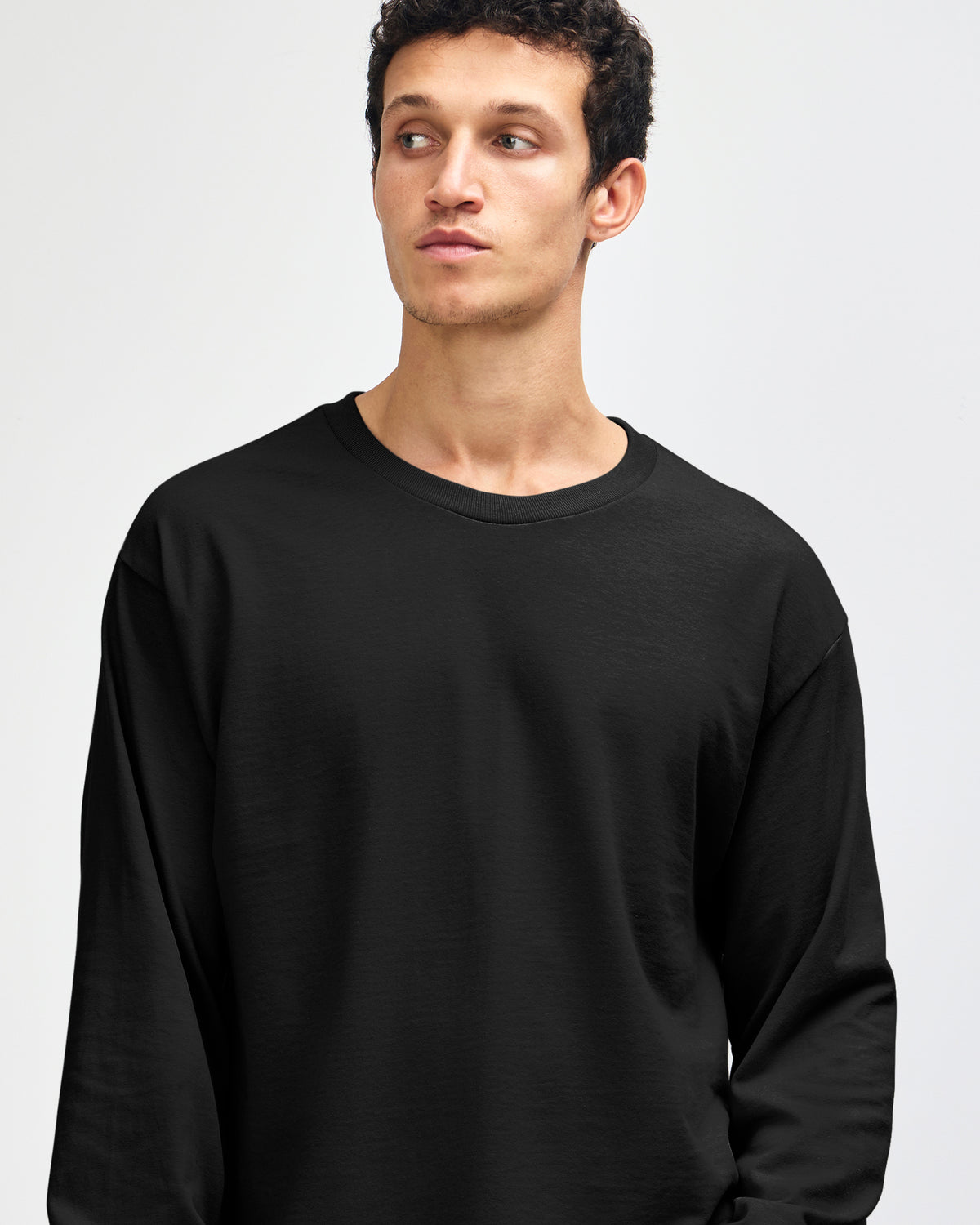 American Apparel Heavyweight Cotton Unisex Long Sleeve T-Shirt - Black