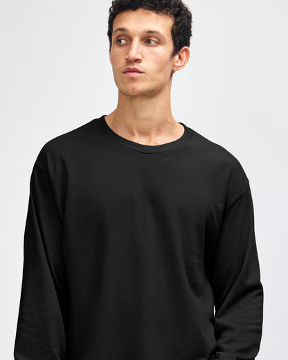 American Apparel Heavyweight Cotton Unisex Long Sleeve T-Shirt - Black