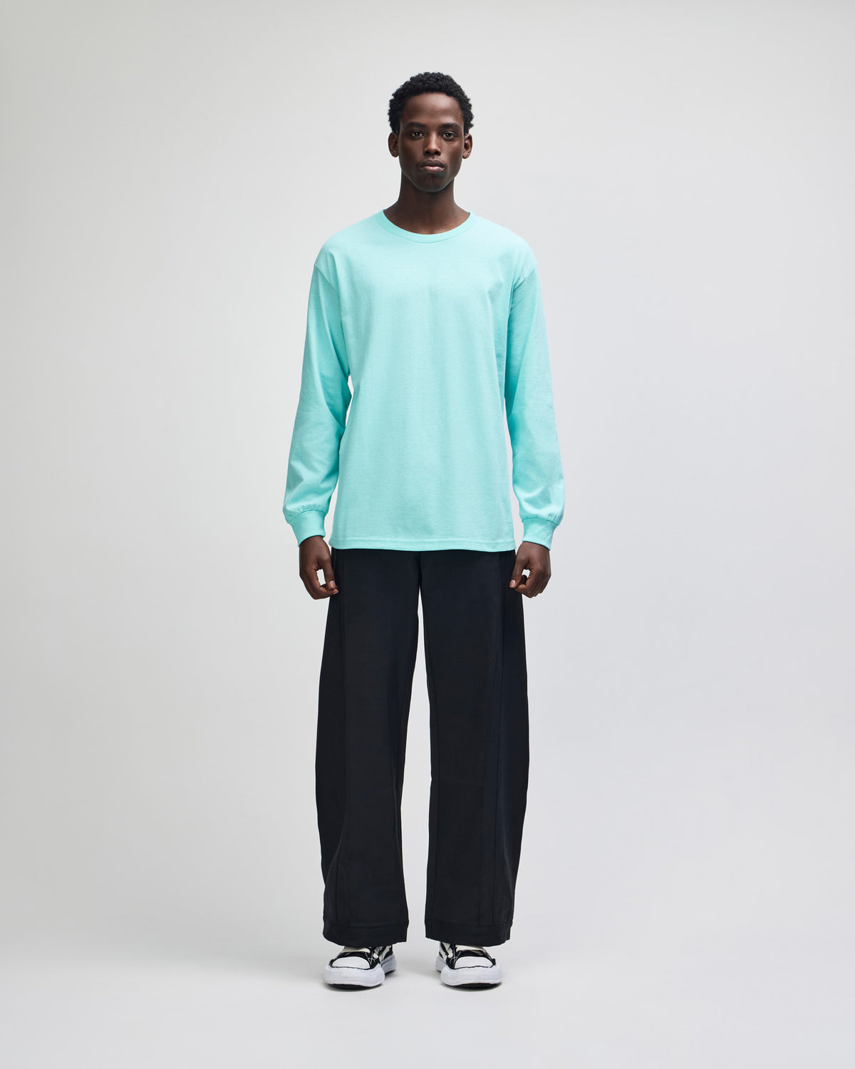 American Apparel Heavyweight Cotton Unisex Long Sleeve T-Shirt - Celadon