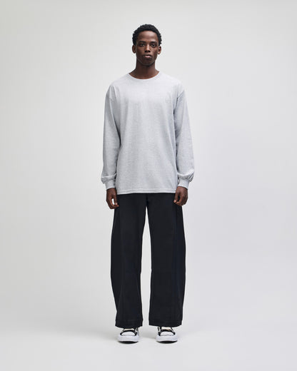 American Apparel Heavyweight Cotton Unisex Long Sleeve T-Shirt - Heather Grey