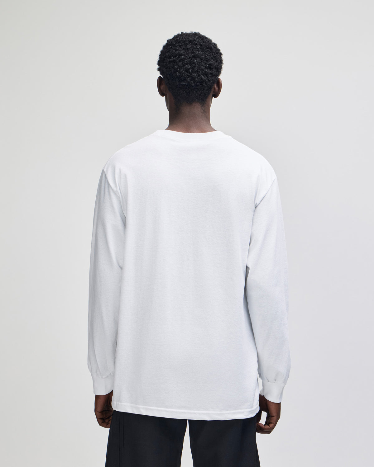 American Apparel Heavyweight Cotton Unisex Long Sleeve T-Shirt - White