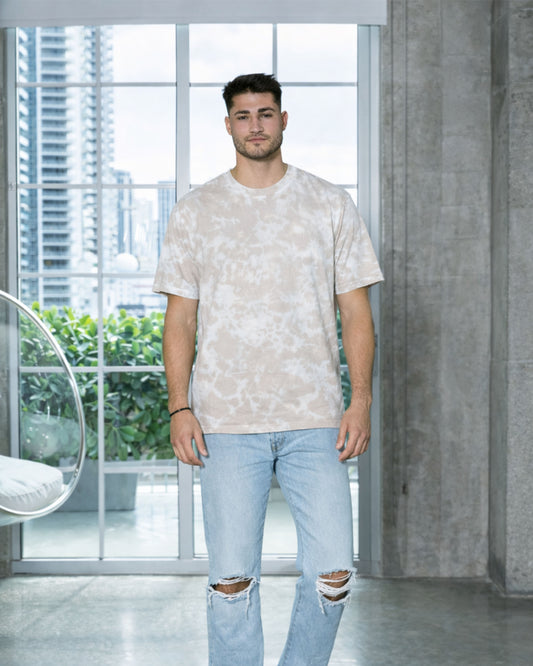 1385 Colortone® Bleach Out Dyed T-Shirt - Beige