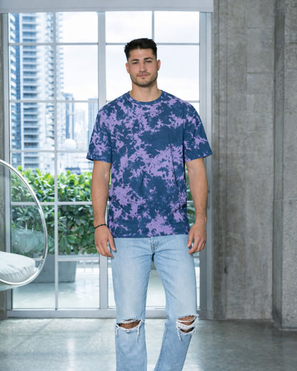 1385 Colortone® Bleach Out Dyed T-Shirt - Blue