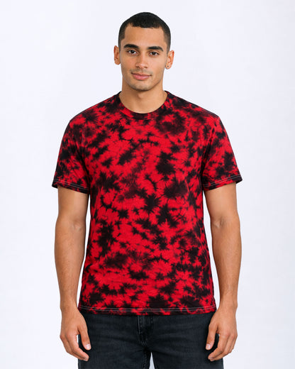 1390 Colortone® Crystal Wash Adult T-Shirt - Crystal Red Black