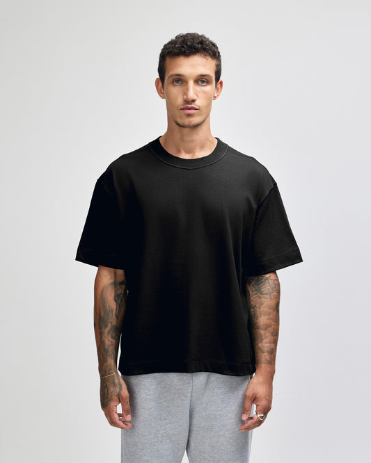 American Apparel Heavyweight Cotton Unisex Boxy T-Shirt - Black