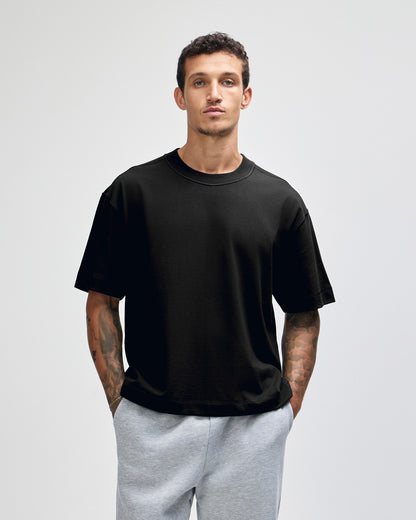 American Apparel Heavyweight Cotton Unisex Boxy T-Shirt - Black