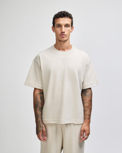 American Apparel Heavyweight Cotton Unisex Boxy T-Shirt - Bone