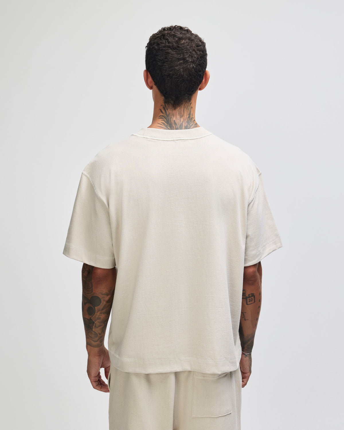 American Apparel Heavyweight Cotton Unisex Boxy T-Shirt - Bone