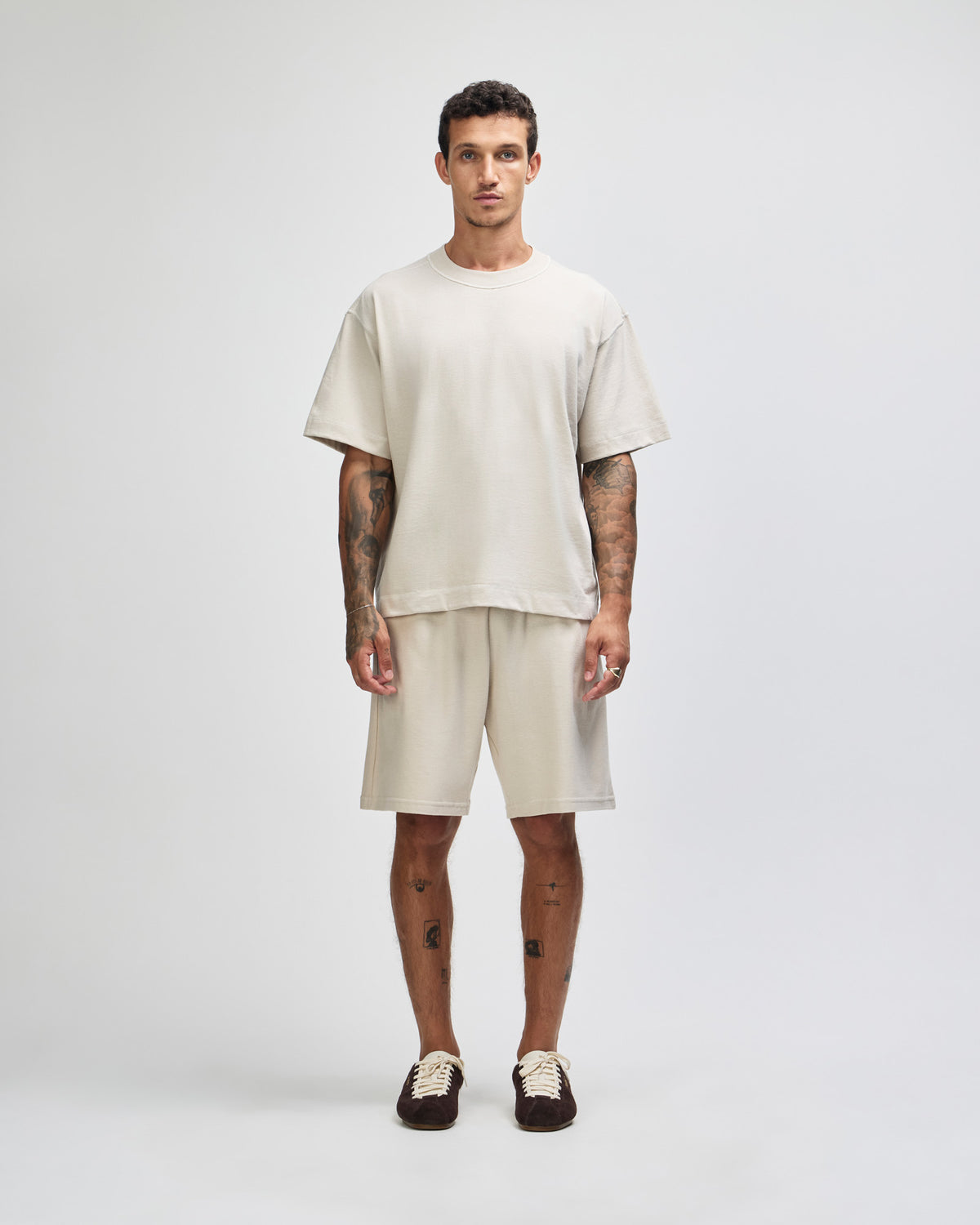 American Apparel Heavyweight Cotton Unisex Boxy T-Shirt - Bone