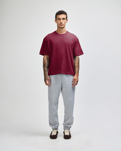 American Apparel Heavyweight Cotton Unisex Boxy T-Shirt - Burgundy