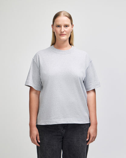 American Apparel Heavyweight Cotton Unisex Boxy T-Shirt - Heather Grey