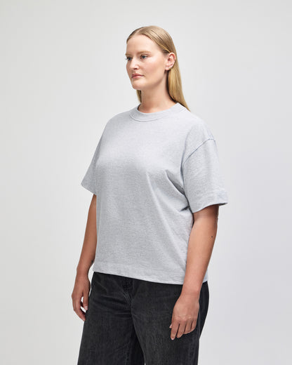 American Apparel Heavyweight Cotton Unisex Boxy T-Shirt - Heather Grey