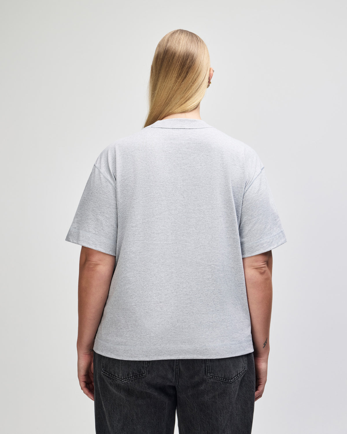American Apparel Heavyweight Cotton Unisex Boxy T-Shirt - Heather Grey