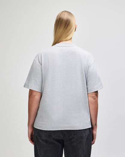 American Apparel Heavyweight Cotton Unisex Boxy T-Shirt - Heather Grey