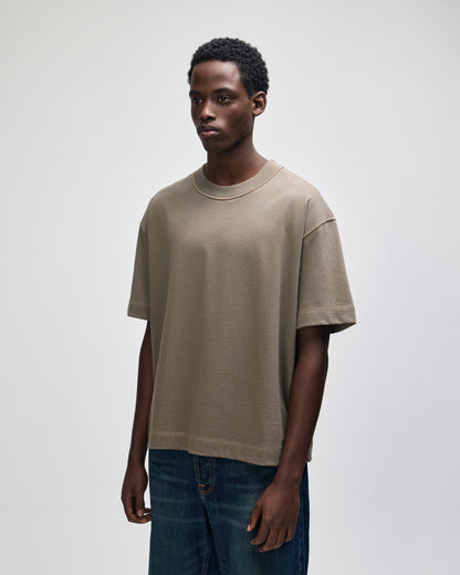 American Apparel Heavyweight Cotton Unisex Boxy T-Shirt - Mushroom