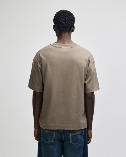 American Apparel Heavyweight Cotton Unisex Boxy T-Shirt - Mushroom
