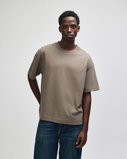 American Apparel Heavyweight Cotton Unisex Boxy T-Shirt - Mushroom