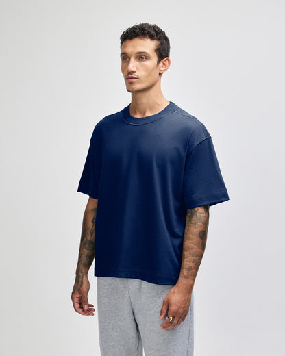 American Apparel Heavyweight Cotton Unisex Boxy T-Shirt - Navy
