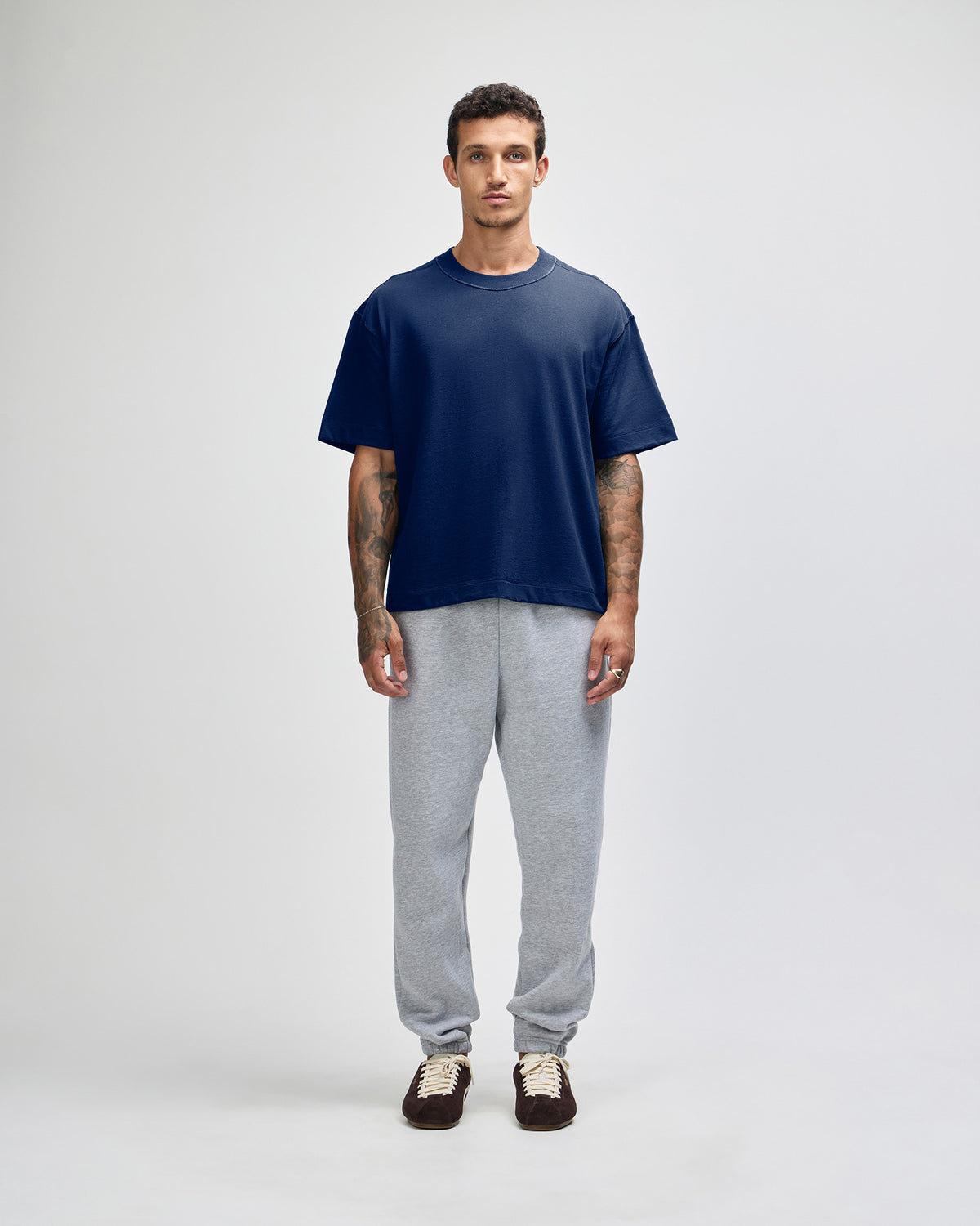 American Apparel Heavyweight Cotton Unisex Boxy T-Shirt - Navy