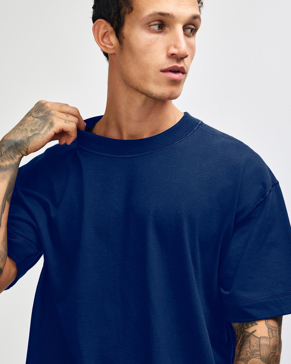 American Apparel Heavyweight Cotton Unisex Boxy T-Shirt - Navy