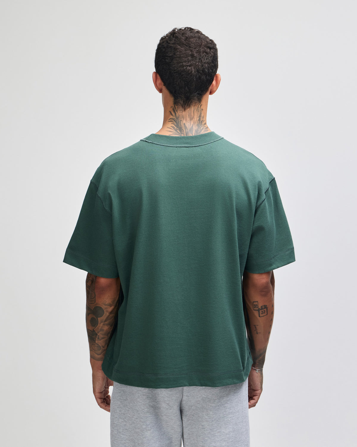 American Apparel Heavyweight Cotton Unisex Boxy T-Shirt - Pine