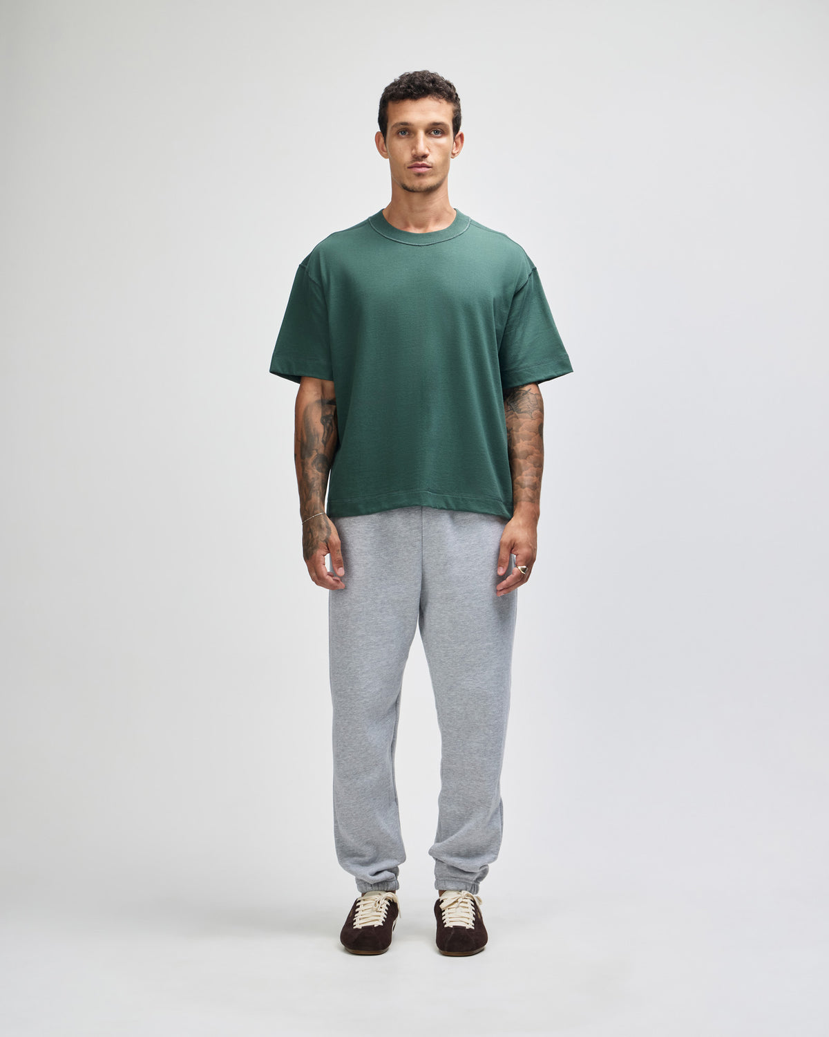 American Apparel Heavyweight Cotton Unisex Boxy T-Shirt - Pine