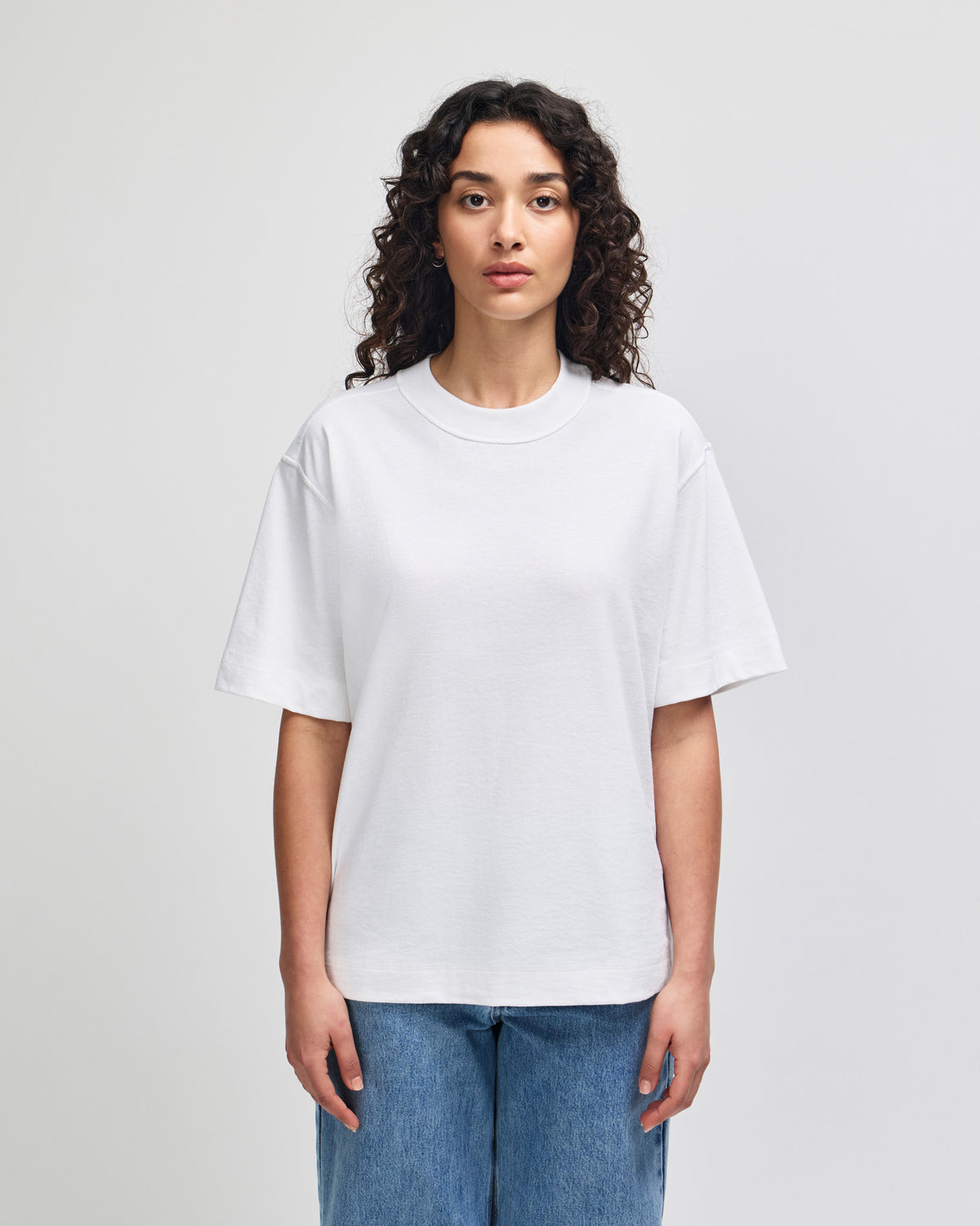 American Apparel Heavyweight Cotton Unisex Boxy T-Shirt - White