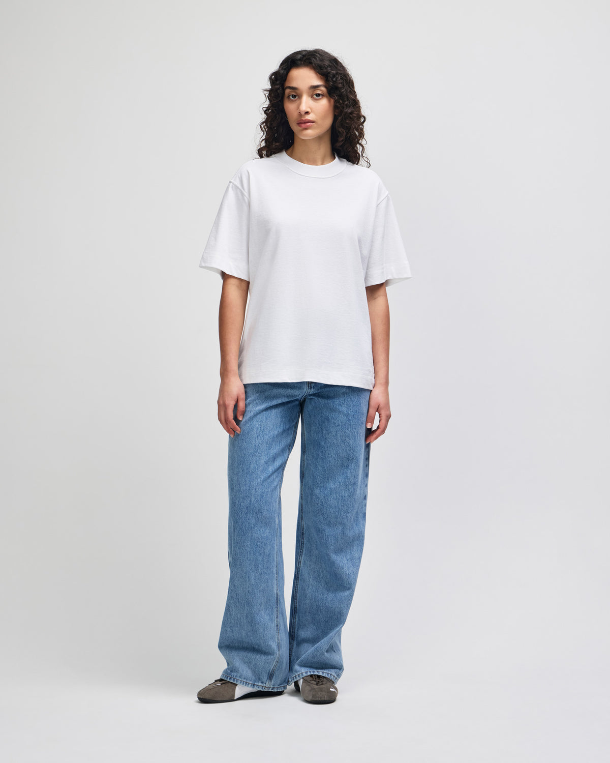 American Apparel Heavyweight Cotton Unisex Boxy T-Shirt - White