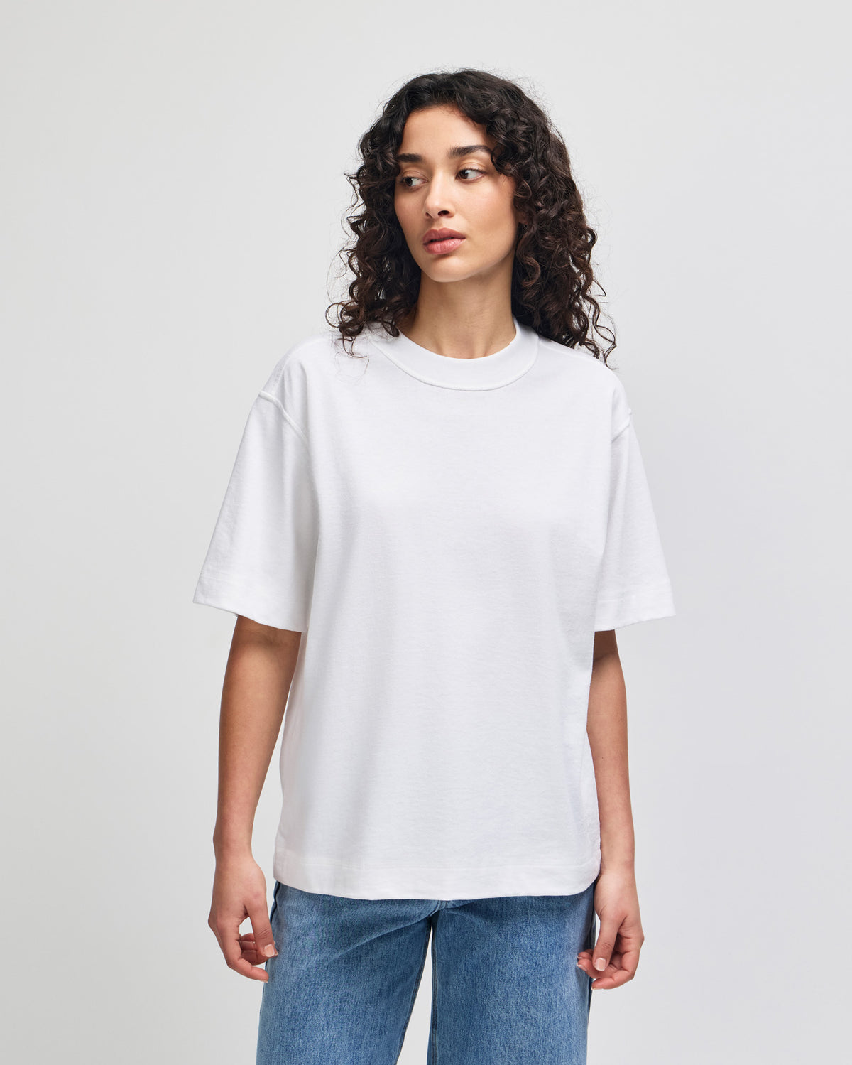 American Apparel Heavyweight Cotton Unisex Boxy T-Shirt - White