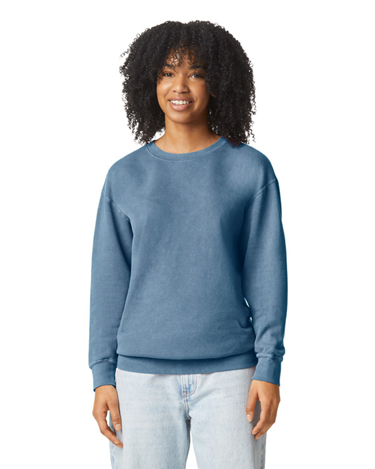 Comfort Colors Adult Lightweight Crewneck Sweatshirt - Blue Jean