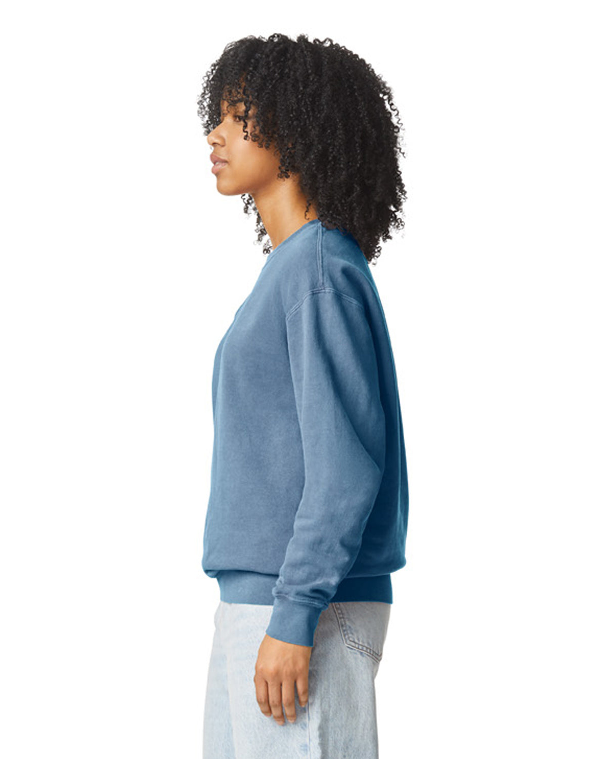 Comfort Colors Adult Lightweight Crewneck Sweatshirt - Blue Jean