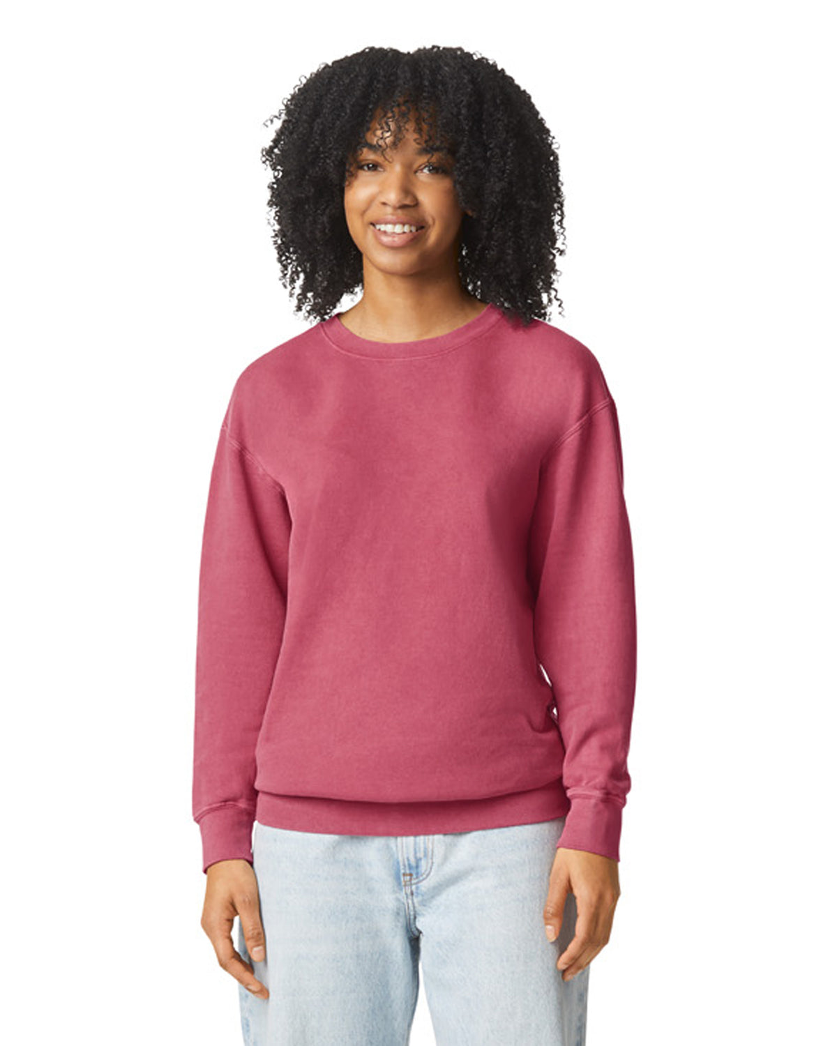 Comfort Colors Adult Lightweight Crewneck Sweatshirt - Crimson