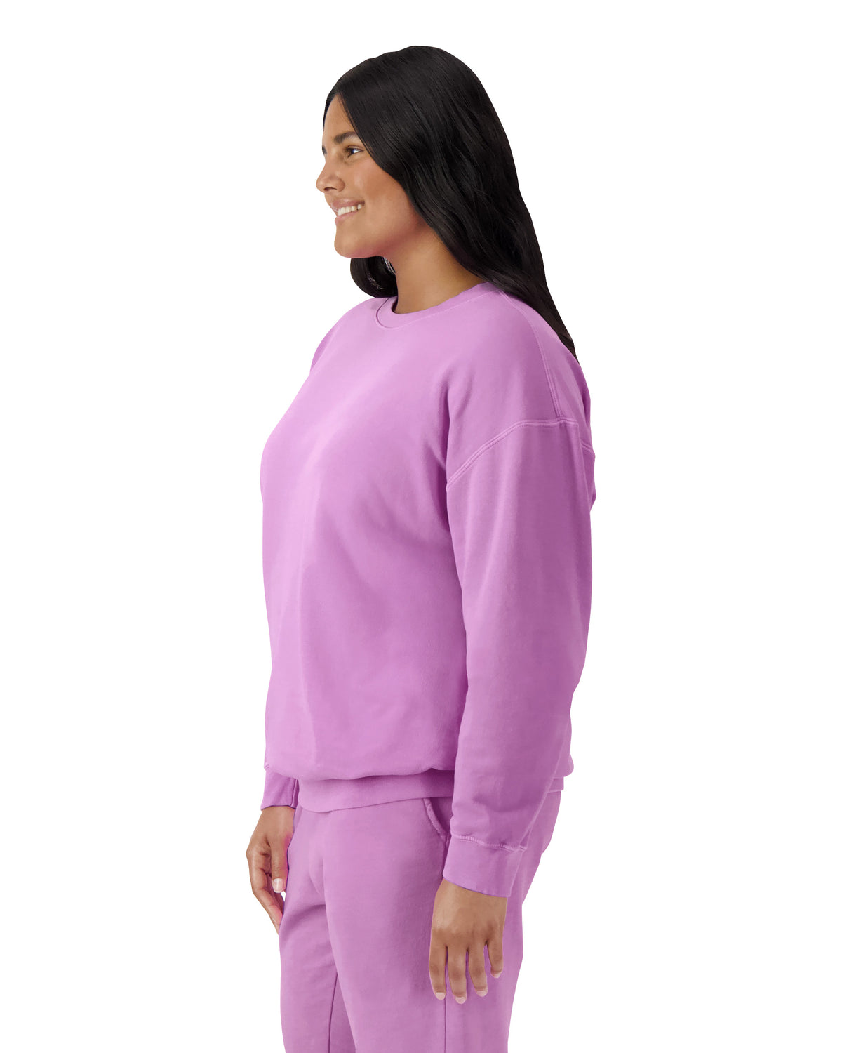 Comfort Colors Adult Lightweight Crewneck Sweatshirt - Neon Violet