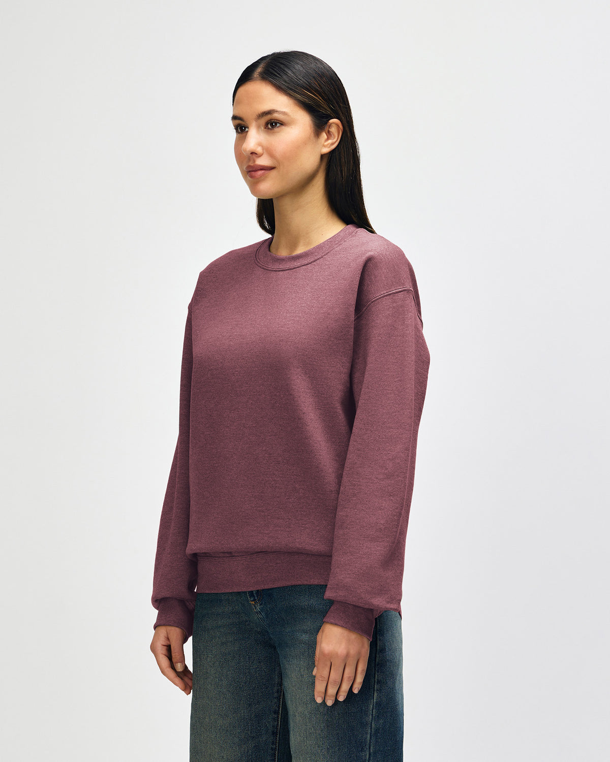Gildan Heavy Blend Adult Crewneck Sweatshirt - Heather Dark Maroon