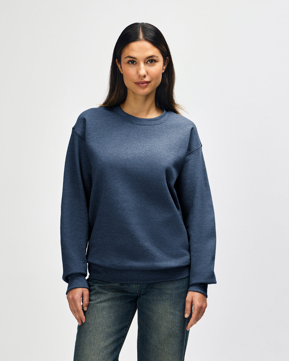 Gildan Heavy Blend Adult Crewneck Sweatshirt - Heather Dark Navy