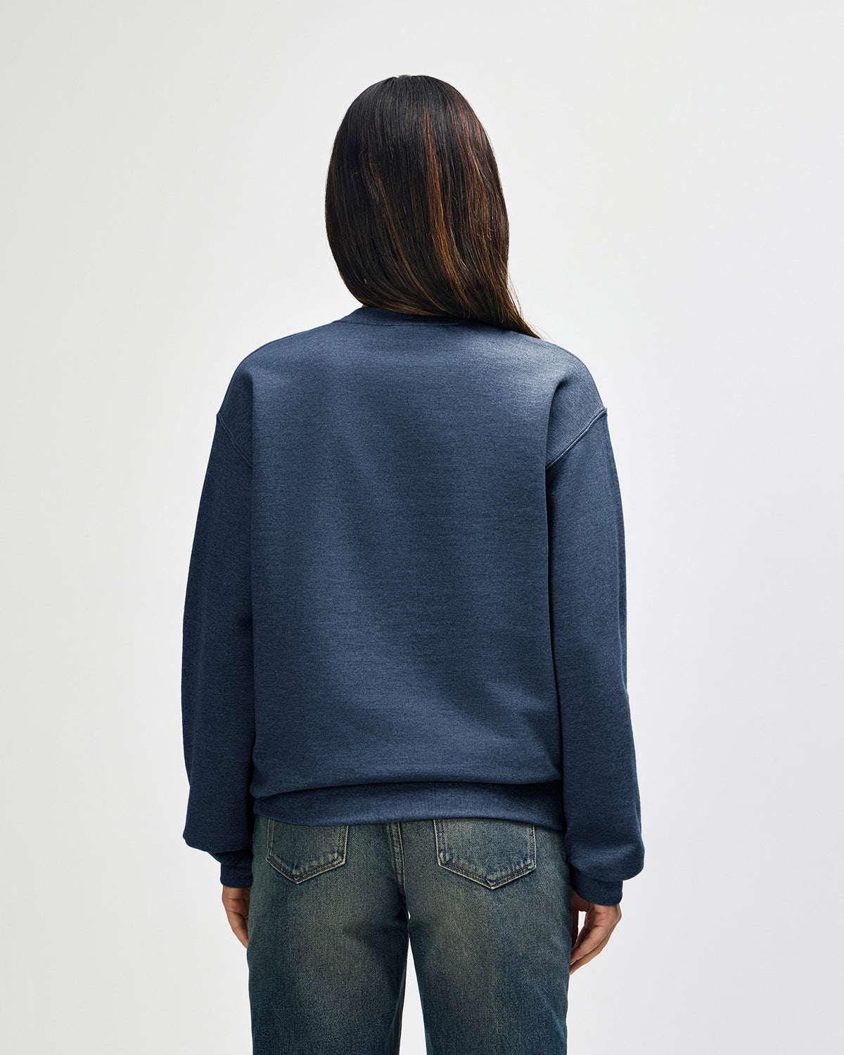 Gildan Heavy Blend Adult Crewneck Sweatshirt - Heather Dark Navy