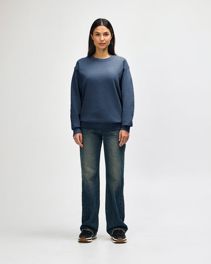 Gildan Heavy Blend Adult Crewneck Sweatshirt - Heather Dark Navy