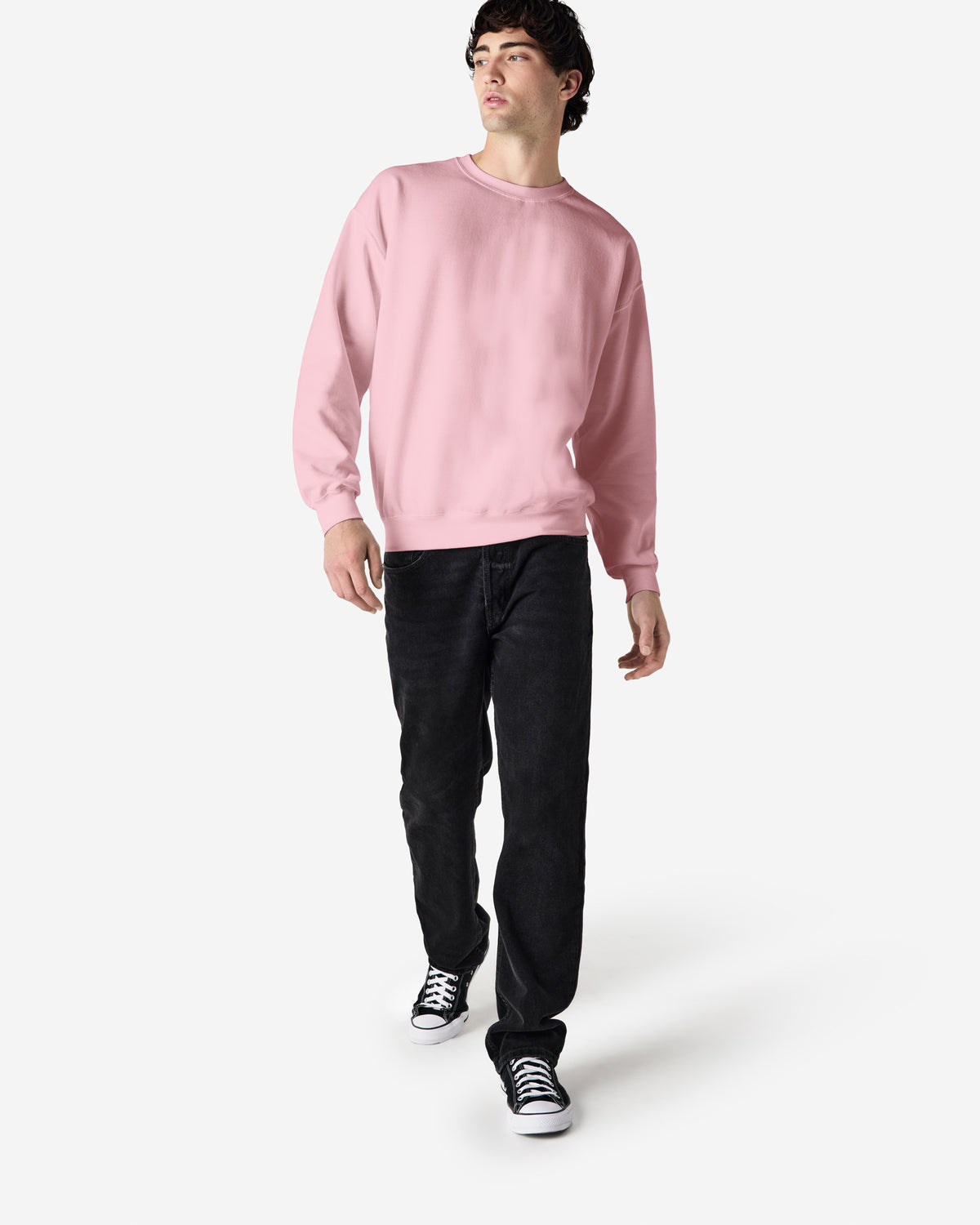 Gildan Heavy Blend Adult Crewneck Sweatshirt - Light Pink