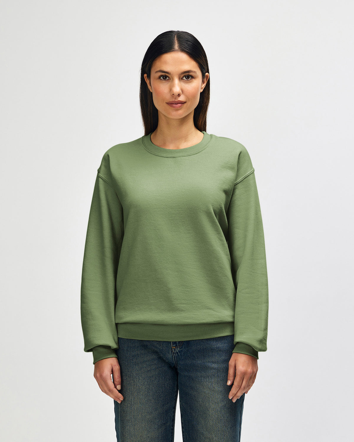 Gildan Heavy Blend Adult Crewneck Sweatshirt - Military Green