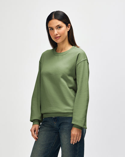 Gildan Heavy Blend Adult Crewneck Sweatshirt - Military Green