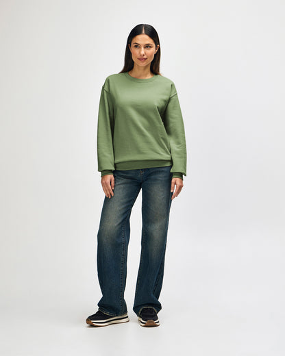 Gildan Heavy Blend Adult Crewneck Sweatshirt - Military Green