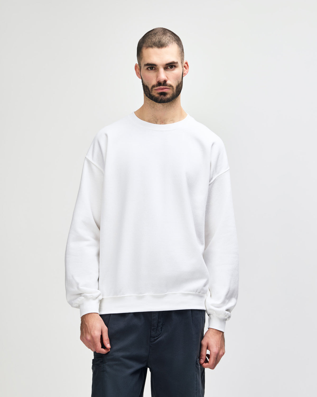Gildan Heavy Blend Adult Crewneck Sweatshirt - White