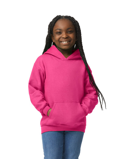 Gildan Heavy Blend Youth Hooded Sweatshirt - Heliconia